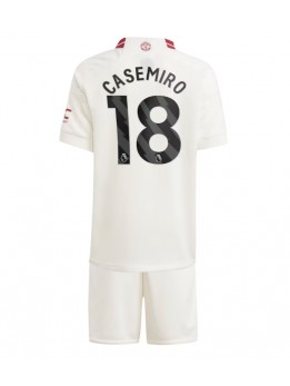 Manchester United Casemiro #18 Replika Tredje Kläder Barn 2023-24 Kortärmad (+ byxor)